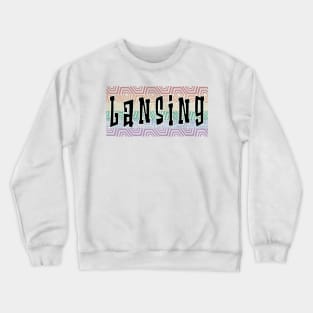 LGBTQ PATTERN AMERICA LANSING Crewneck Sweatshirt